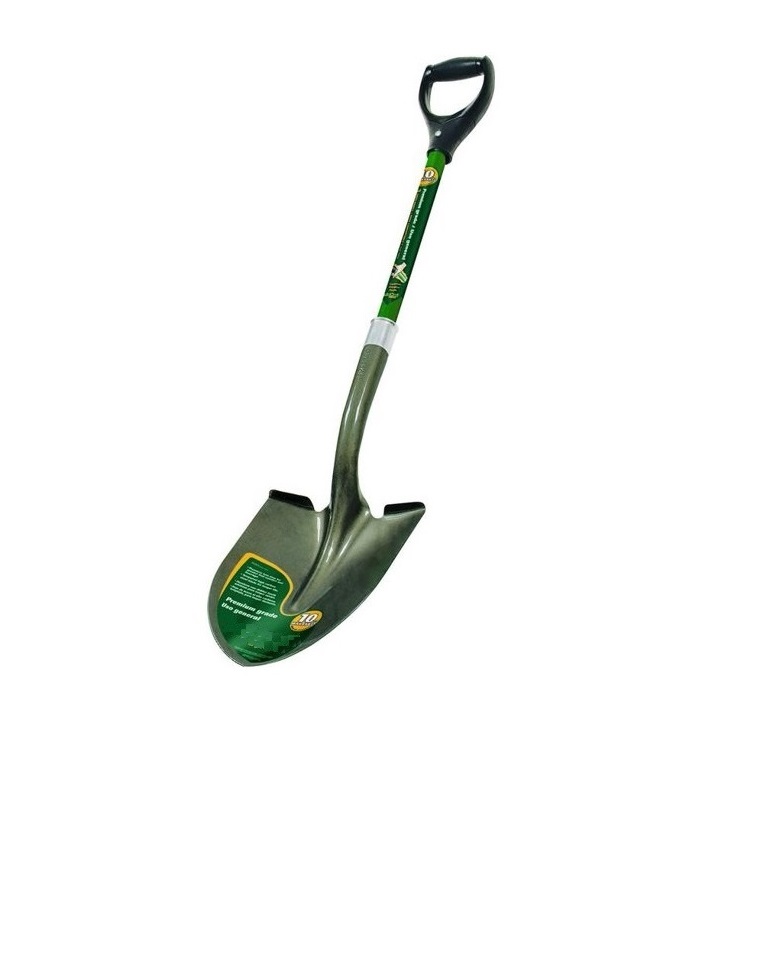 MGL3004 Round Point Shovel Fiberglass D Handle